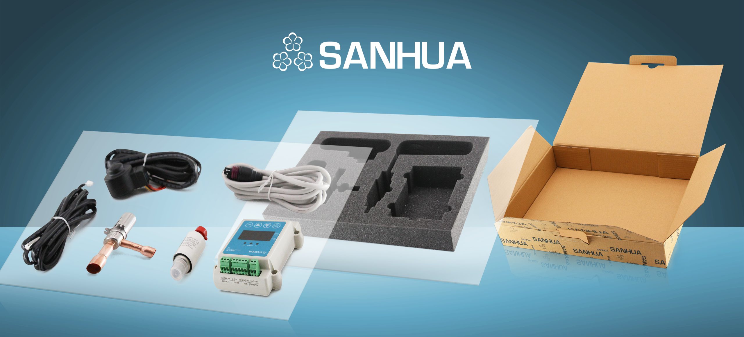 KIT VALVULA DE EXPANSÃO ELETRONICA SANHUA
